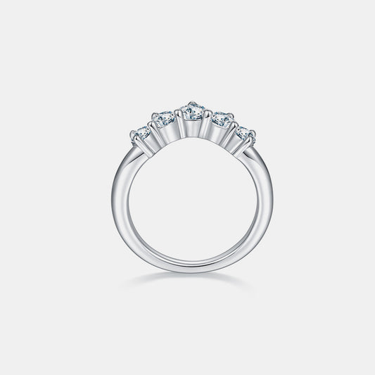 Inlaid Moissanite 925 Sterling Silver Ring - NJPH Best Selling