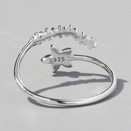 925 Sterling Silver Flower Ring - NJPH Best Selling
