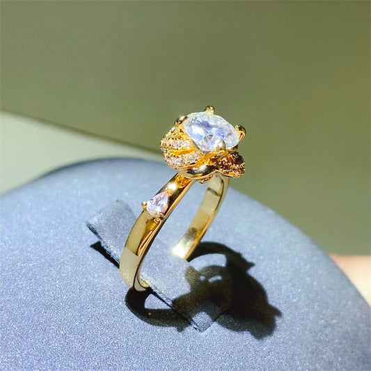 1 Carat Moissanite Zircon 925 Sterling Silver Ring - NJPH Best Selling