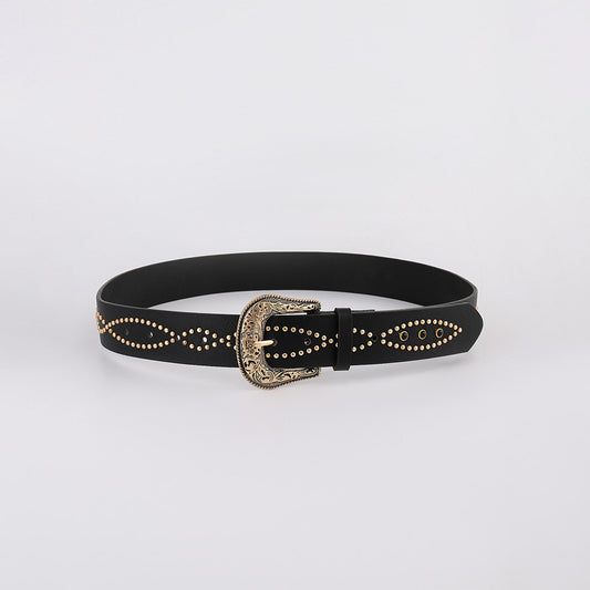 PU Leather Rhinestone Belt - NJPH Best Selling