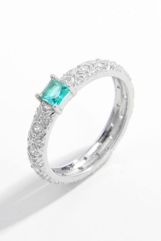 925 Sterling Silver Square Zircon Ring - NJPH Best Selling