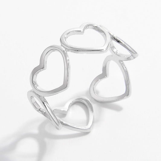 925 Sterling Silver Heart Ring - NJPH Best Selling