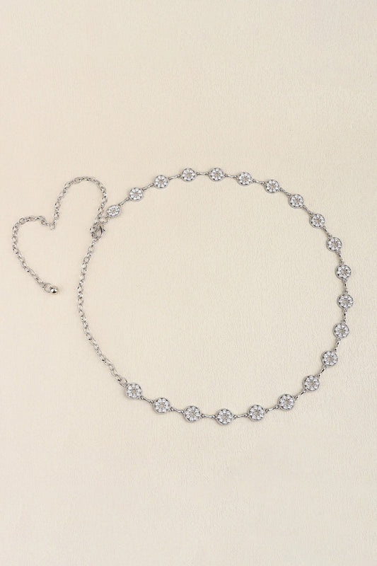 Rhinestone Decor Zinc Alloy Belt - NJPH Best Selling