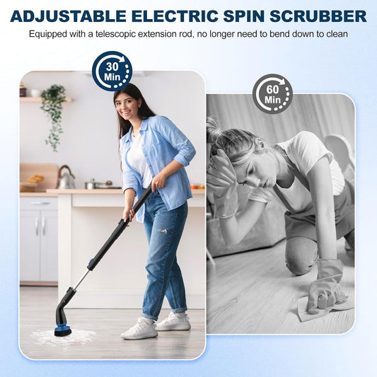 Electric Spin Scrubber, Cordless Cleaning Brush - NJPH Best Selling