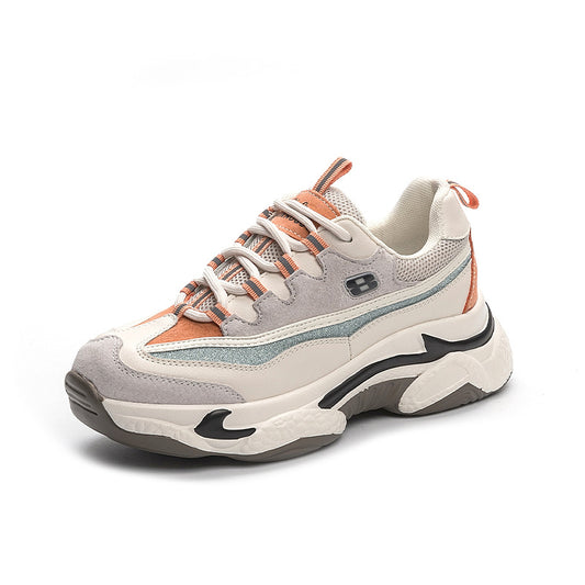 Autuspin Retro Flat Platform Sneakers Women Winter Autumn Cow Leather Breathable Cozy Casual Shoes Outdoor Trendy Footwear - NJPH Best Selling