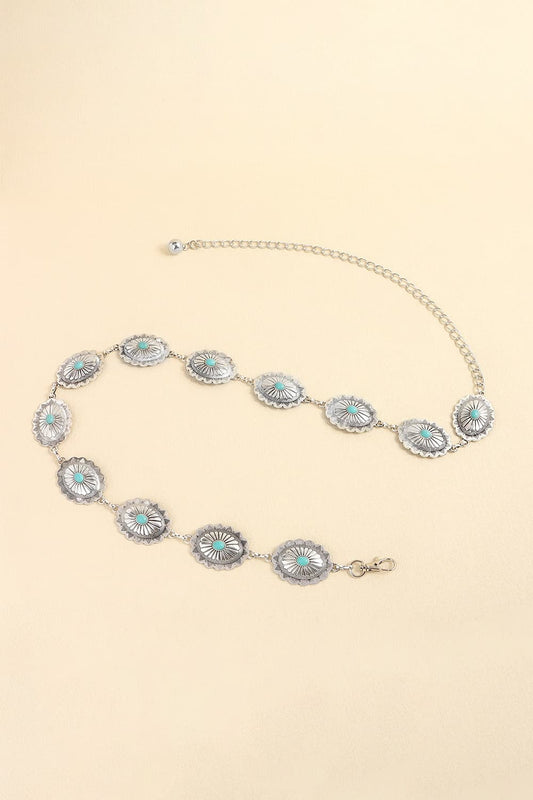 Vintage Turquoise Alloy Belt - NJPH Best Selling