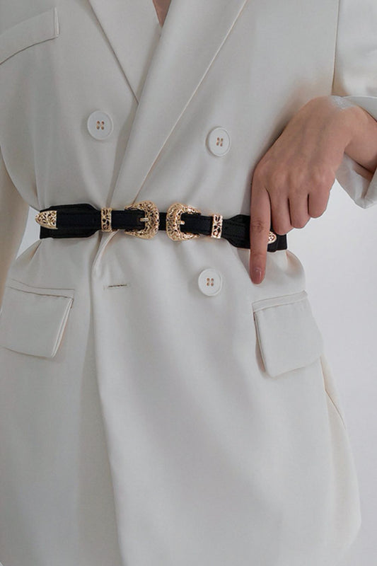 Double Buckle Elastic Belt - NJPH Best Selling