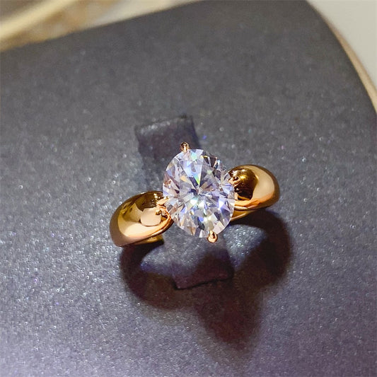 2 Carat Moissanite 925 Sterling Silver Ring - NJPH Best Selling