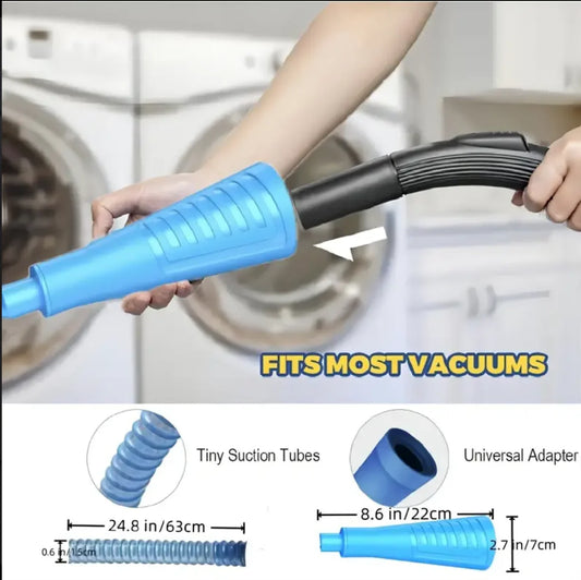 1pc Dryer Vent Cleaner Kit Vacuum Attachment Bendable Dryer Lint Remover Dryer Lint Screen Cleaning Hose - NJPH Best Selling
