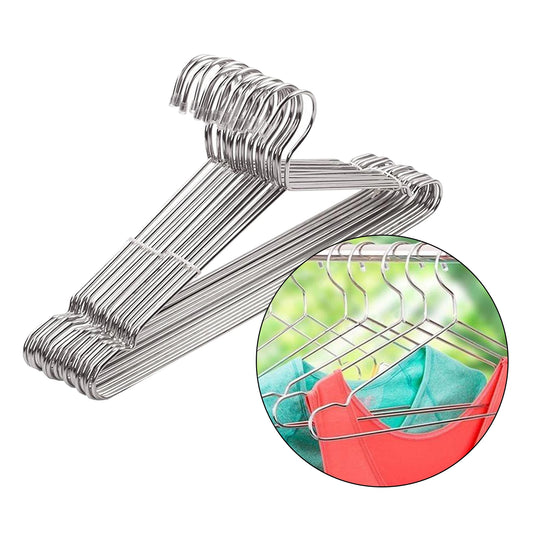 Stainless Steel Clothes Hanger Organizer Strong Metal Coat Suit Hanger Anti-skid - NJPH Best Selling