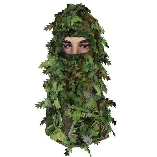 Camouflage Leafy Hat 3D Full Face Mask Headwear Camo Hunter Hunting Accessories Camping Hunting Tactical Cap Hunting Equipment - NJPH Best Selling