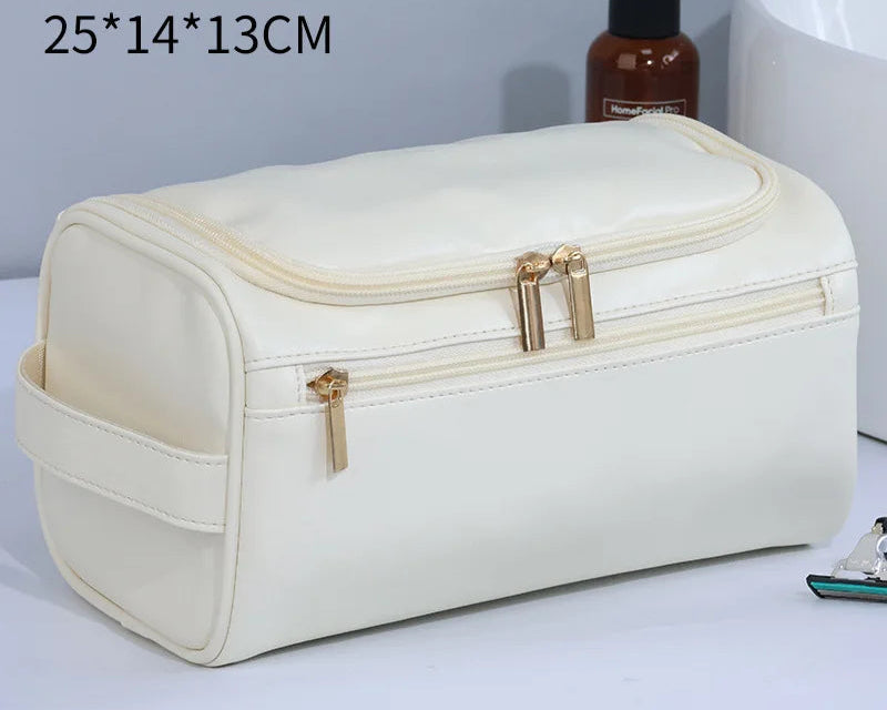 Men Vintage Luxury Toiletry Bag Travel Necessary Business Cosmetic Makeup Cases Male Hanging Storage Organizer Wash Bags - NJPH Best Selling
