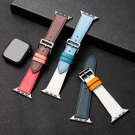 Leather Watch Straps for Apple Watch band 44mm 49mm 45mm 42mm 40mm 41mm 38mm sport bracelet iWatch series Ultra 9-8-7-6-5-4-3-SE - NJPH Best Selling