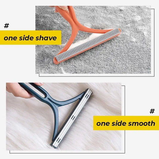 1pc 2in1 Double Sided Pet Hair Remover Lint Remover Clean Tool Shaver Sweater Cleaner Fabric Shaver Scraper For Clothes Carpet - NJPH Best Selling