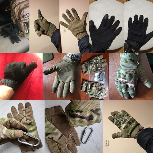 Camo Touch Screen Tactical Gloves Outdoor Hunting Shooting Sports Cycling Combat Airsoft Hiking Camping Bike Non-slip Equipment - NJPH Best Selling