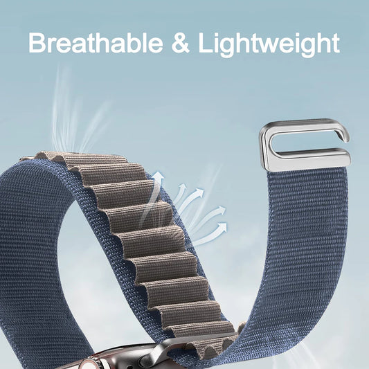 Alpine Loop Strap for Apple Watch Ultra Band 49mm 45mm 44mm 42mm 41mm 40mm Metal C-Hook Bracelets iwatch SE series 9 8 7 6 5 4 3 - NJPH Best Selling