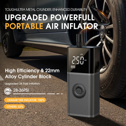 Portable Compressor For Car Wireless Tire inflator Rechargeable Air Pump for Motorcycle Bicycle Ball Electric Air Inflator