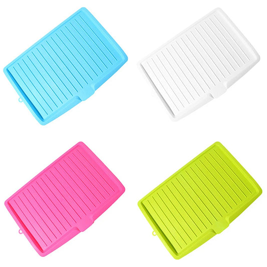 Drain Rack Kitchen Silicone Dish Drainer Tray Large Sink Drying Rack Worktop Organizer Drying Rack For Kitchen Dishes Tableware - NJPH Best Selling