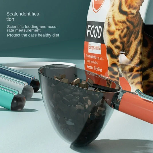 180ml Pet Food Cup for Dog Cat Feeding Bowl Kitchen Scale Spoon Measuring Scoop Cup Portable with Scale Feeding Supplies - NJPH Best Selling