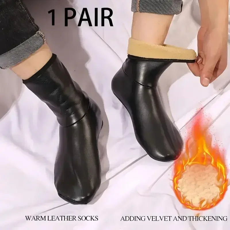 Warm Socks for Men Women 1 3 5 Pairs Winter Thick Velvet Non Slip Waterproof Socks Indoor Outdoor Anti Cold Floor Socks