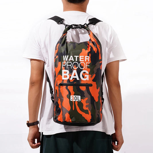 30L 15L Waterproof Dry Bags With Wet Separation Pocket Backpack For Kayaking Boating Swimming Outdoor Sports Bag XAZ9 - NJPH Best Selling