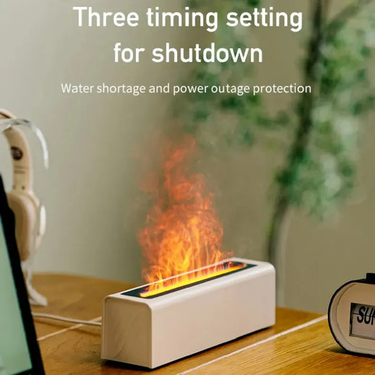 Essential Oil Diffuser Scent Ultrasonic Aroma Diffuser150ml Mini Portable 7 Colors Fire Flame Air Humidifier for Home Office - NJPH Best Selling