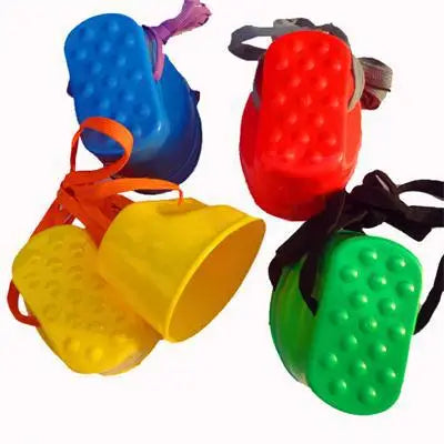 1 Pair Plastic Walker Stilt Shoe Children Outdoor Fun Sports Walker Walk Balance Training Toys Kindergarten Teaching Aids DDJ - NJPH Best Selling