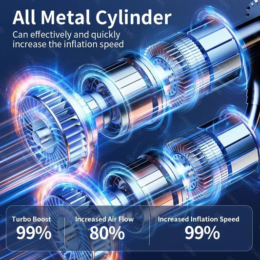 Car Air Pump Portable Air Compressor Electric Tire Inflator with LCD Digital Display for Car Motorcycles Bicycle Ball