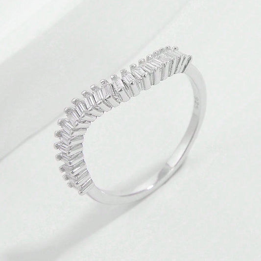 925 Sterling Silver Inlaid Zircon Ring - NJPH Best Selling