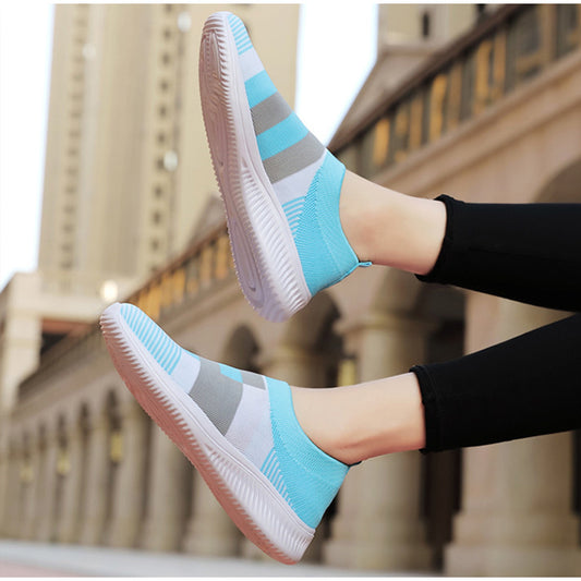 Women's Sneakers Women Vulcanized Shoes Woman Causal Fashion Knitted Sock Shoes Ladies Slip On Comfort Female Plus Size Loafers - NJPH Best Selling