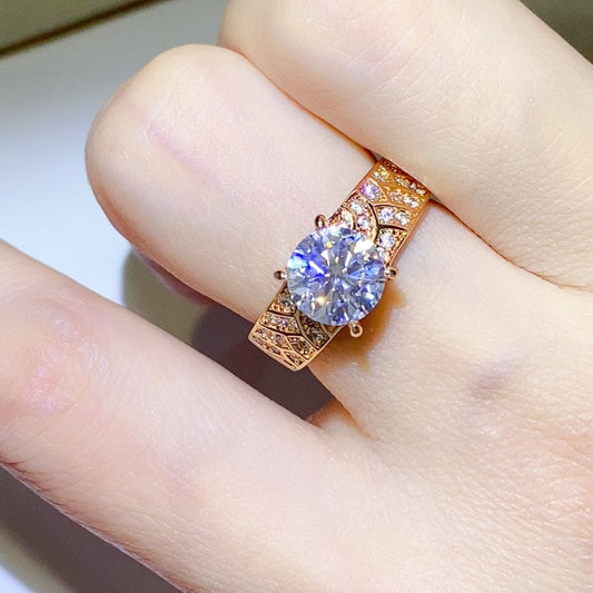 1.5 Carat 925 Sterling Silver Moissanite Ring - NJPH Best Selling