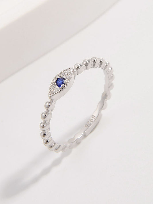 925 Sterling Silver Inlaid Zircon Ring - NJPH Best Selling