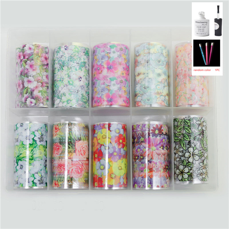 Nail Art Transfer Foils Set Of 12 - NJPH Best Selling 