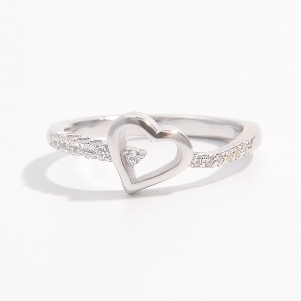 925 Sterling Silver Zircon Heart Ring - NJPH Best Selling 