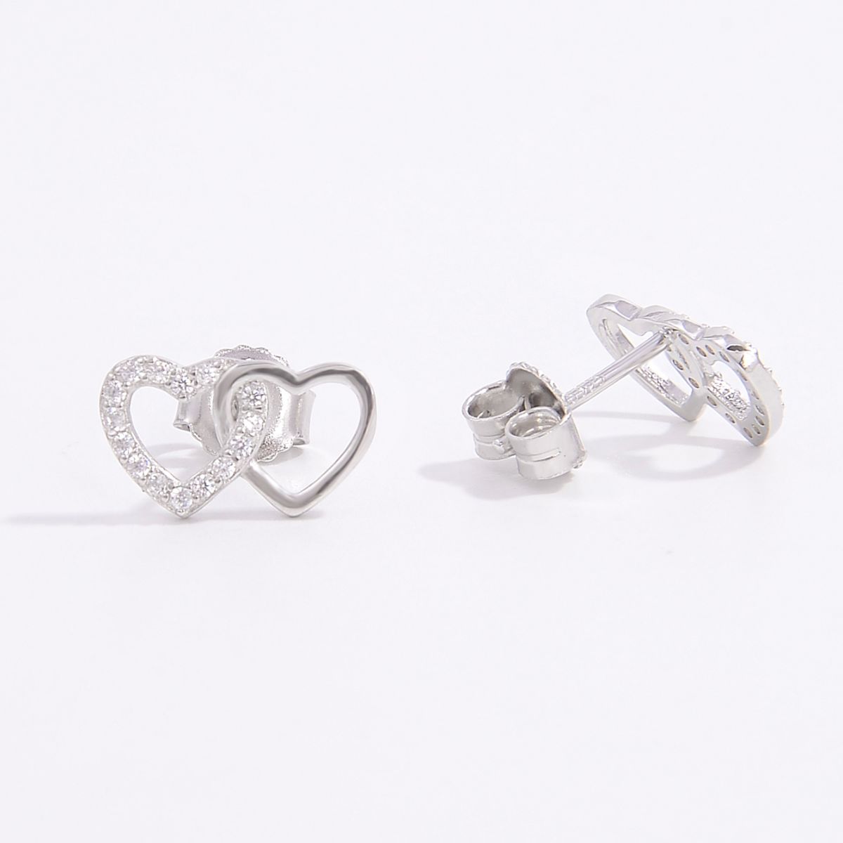 925 Sterling Silver Zircon Heart Earrings - NJPH Best Selling 