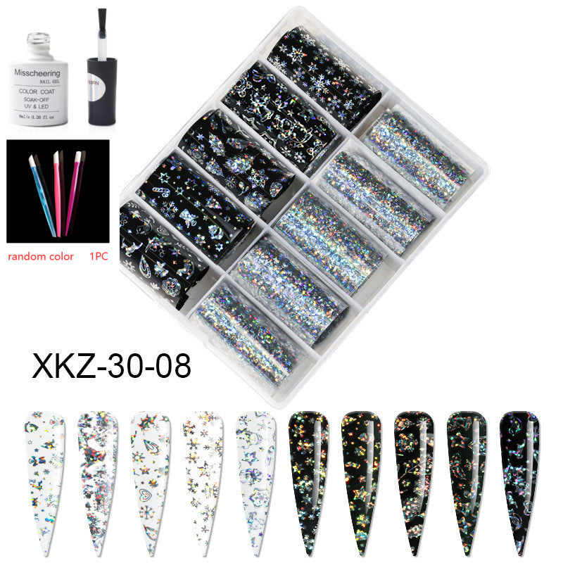 Nail Art Transfer Foils Set Of 12 - NJPH Best Selling 