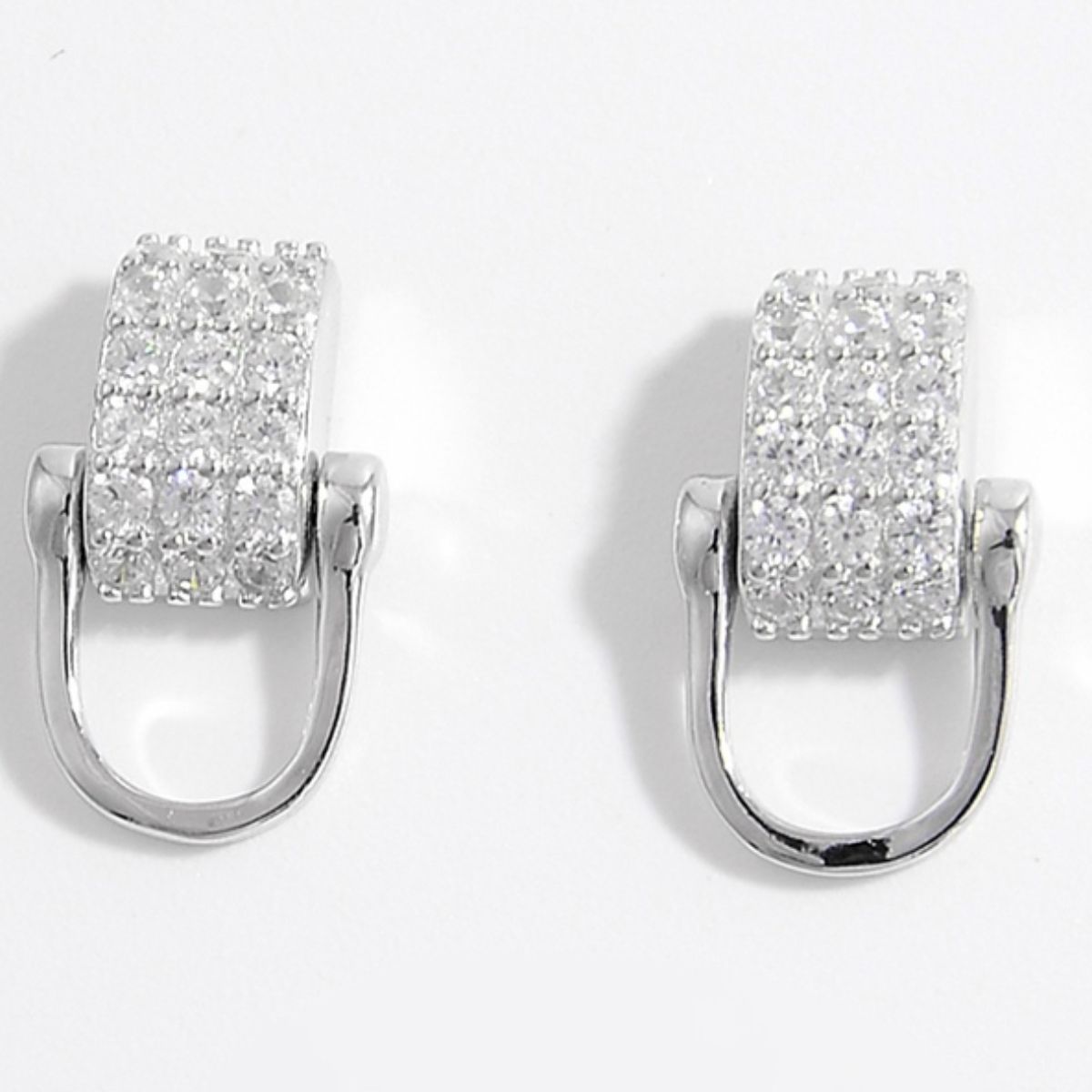 925 Sterling Silver Inlaid Zircon Earrings - NJPH Best Selling 