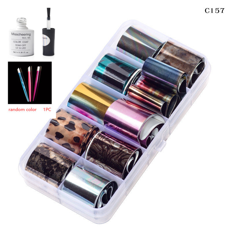 Nail Art Transfer Foils Set Of 12 - NJPH Best Selling 