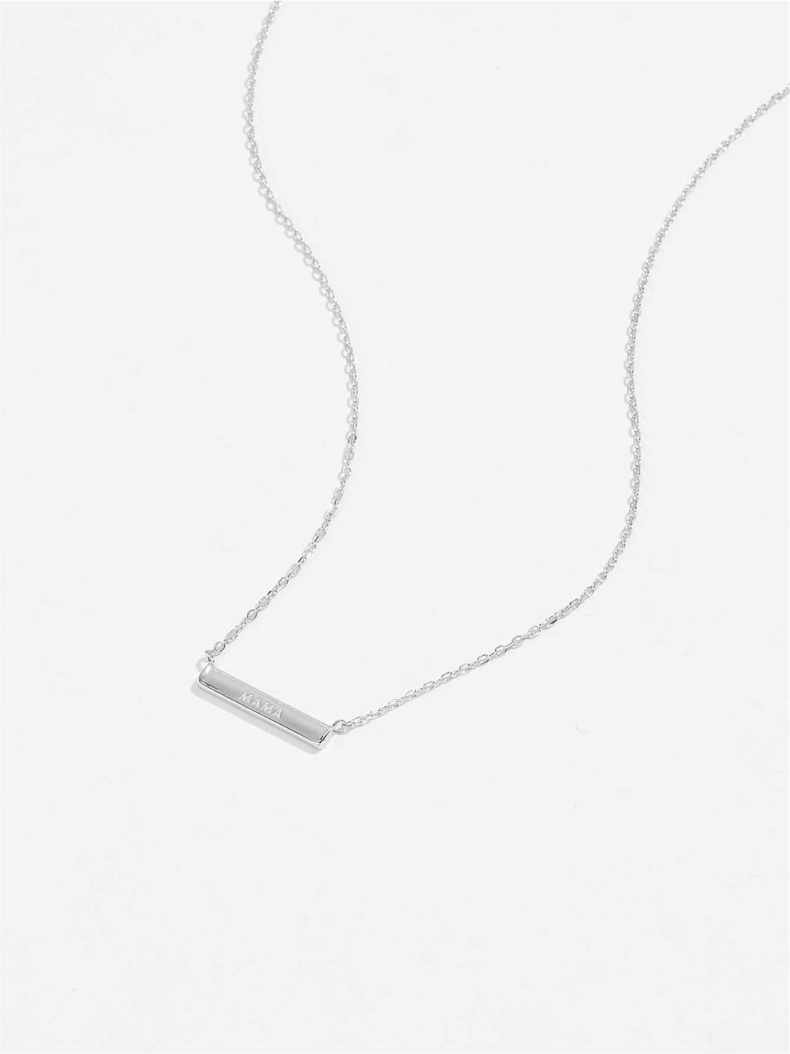 925 Sterling Silver Bar Necklace - NJPH Best Selling 