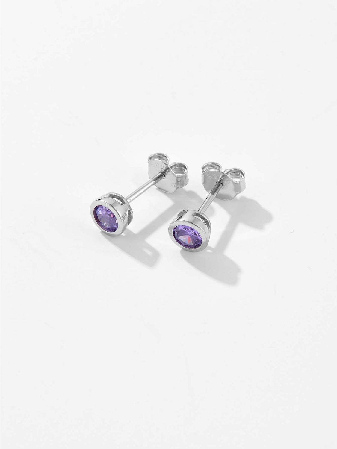 925 Sterling Silver Inlaid Zircon Stud Earrings - NJPH Best Selling 