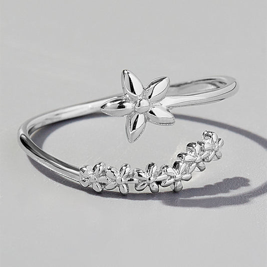 925 Sterling Silver Flower Ring - NJPH Best Selling 