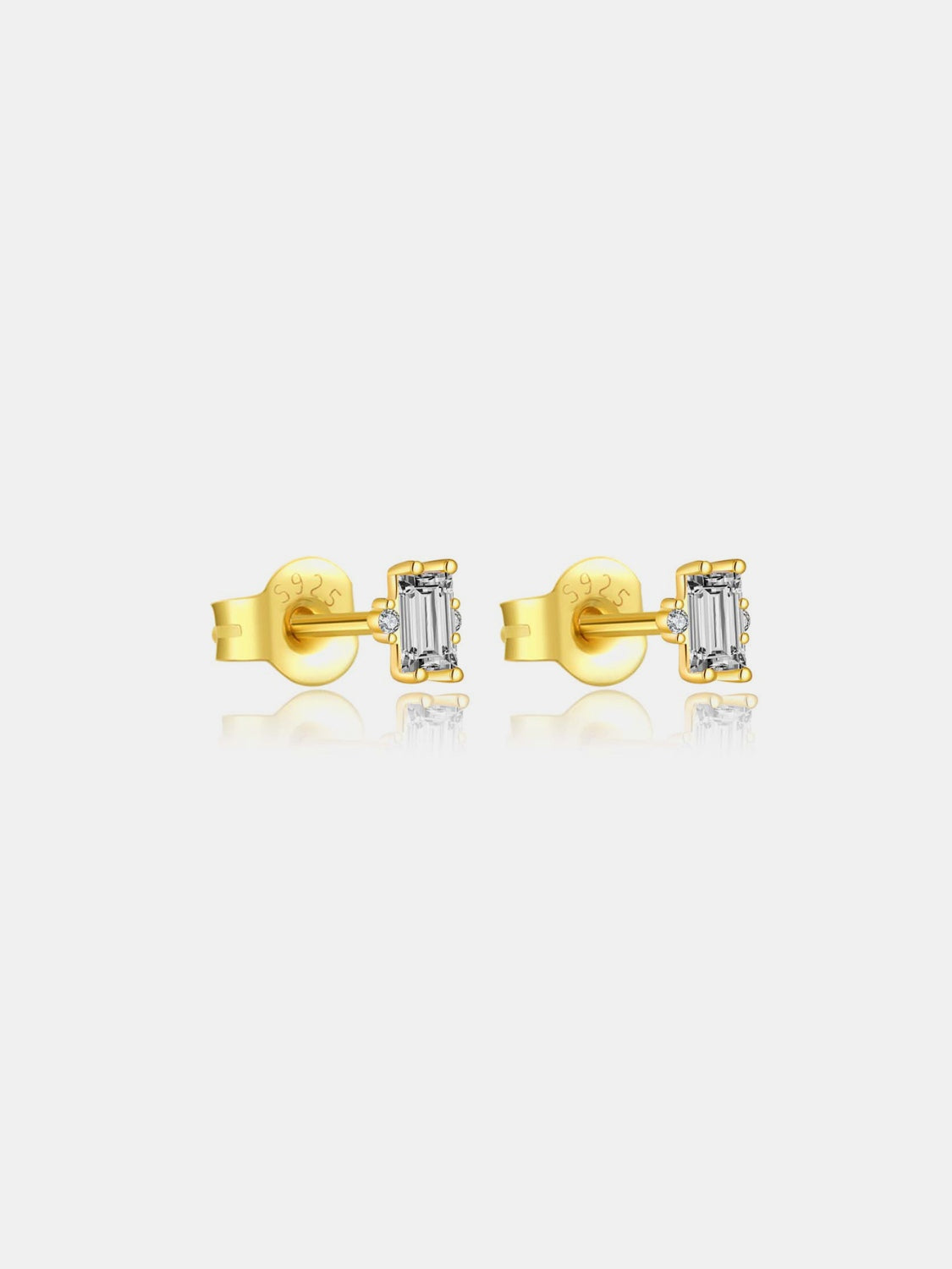 925 Sterling Silver Zircon Stud Earrings - NJPH Best Selling 