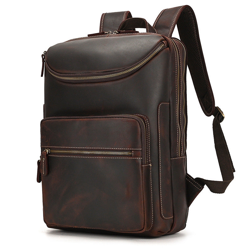 Leather Backpack Vintage Backpack Men's Cowhide - NJPH Best Selling 