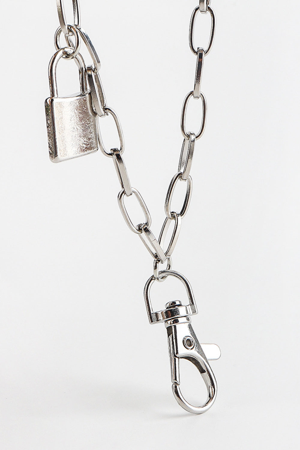 Double Layered Iron Chain Belt with Lock Charm - NJPH Best Selling 