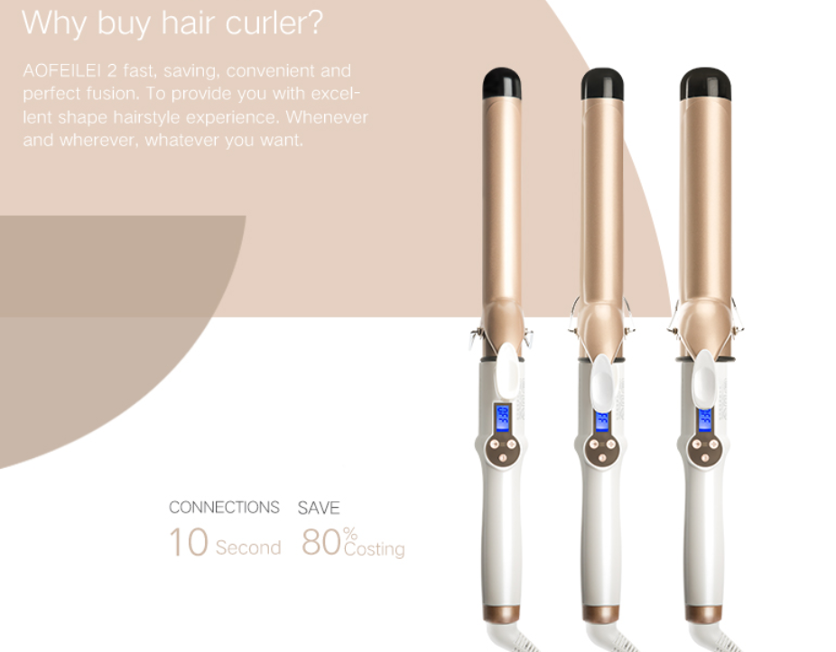 Hair Curler Lcd Curling Iron - NJPH Best Selling 