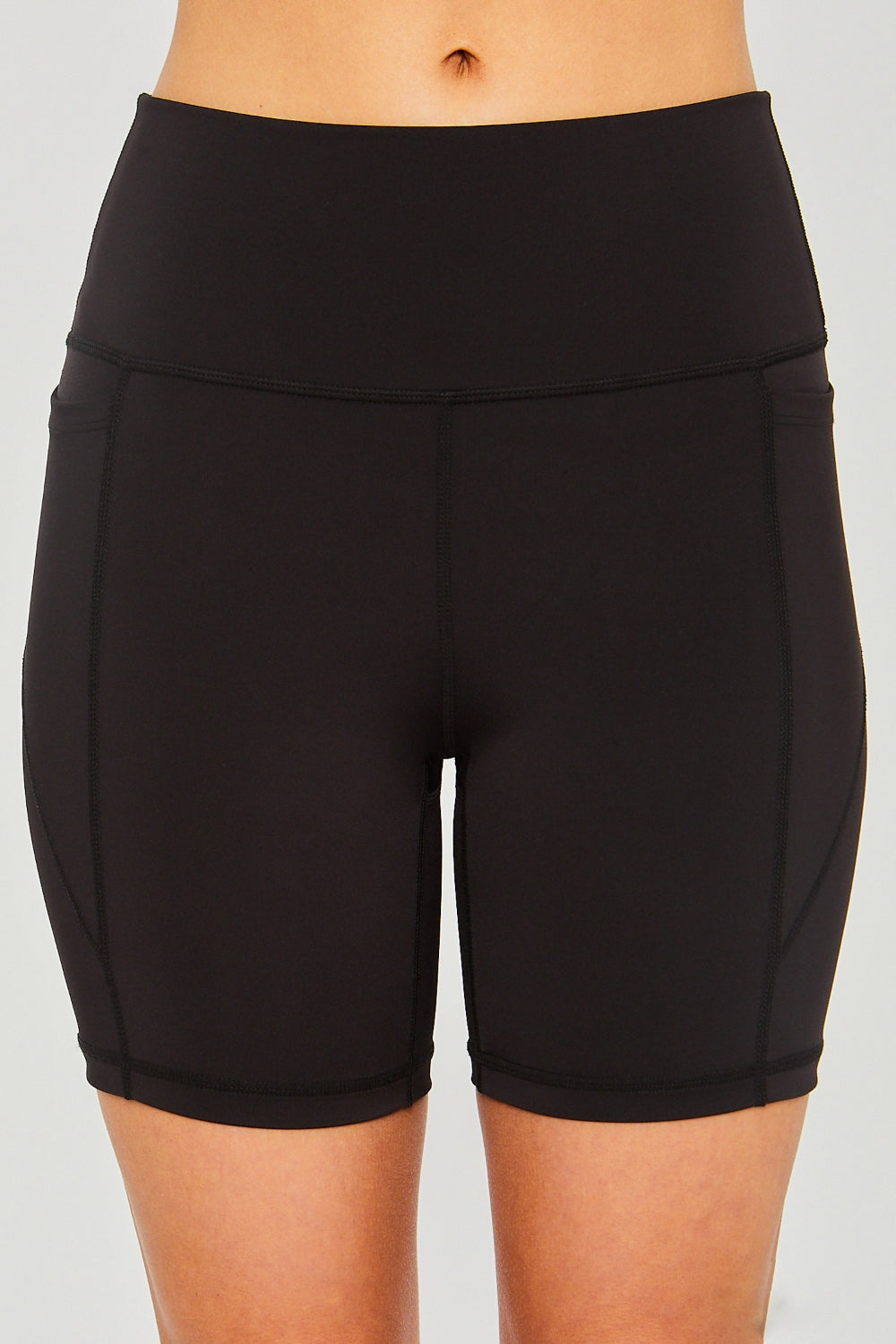 Love Tree High Waist Seam Detail Active Shorts - NJPH Best Selling 