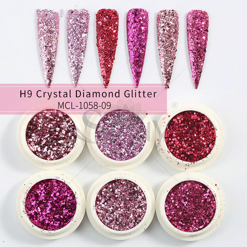 Glitter Set Mermaid Aurora Nail Powder - NJPH Best Selling 