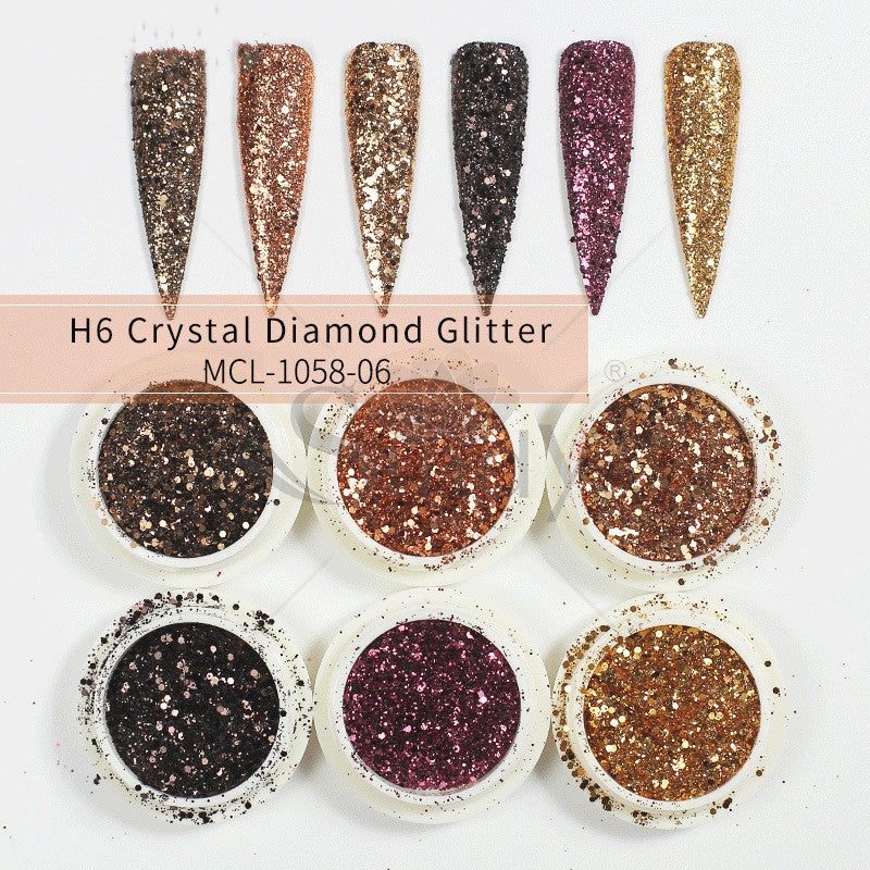 Glitter Set Mermaid Aurora Nail Powder - NJPH Best Selling 