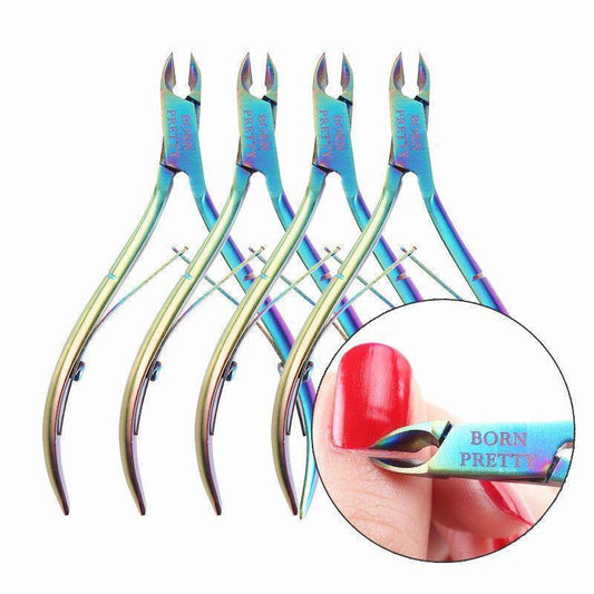 BORN PRETTY Tm Nail Cuticle Rainbow Nipper - NJPH Best Selling 