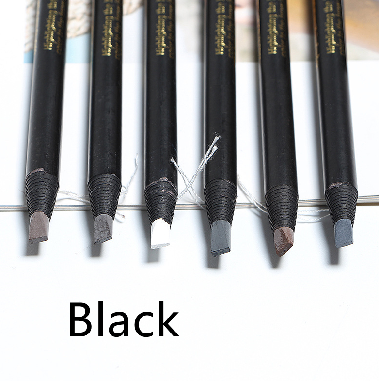 Black Eyebrow Pencil Pull Cord Hard Core Eyebrow Pencil - NJPH Best Selling 